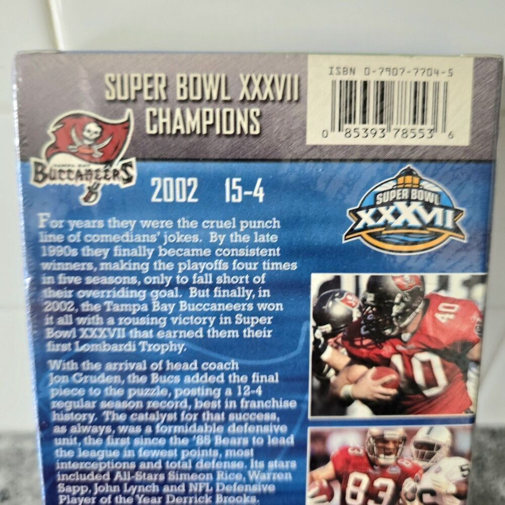 NFL Tampa Bay Buccaneers Super Bowl XXXVII‎ Champions VHS New - Picture 3 of 3
